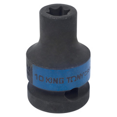 KING TONY (457510M) Головка торцевая ударная TORX Е-стандарт 1/2", E10
