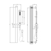 Gessi Rettangolo 20145#299 Душевая стойка с ручным душем, цвет: черный