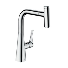 Hansgrohe Metris Select M71 14857000 Смеситель для кухни с выдвижным изливом и лейкой фото