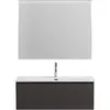 BelBagno UNO-1000-1C-SO-GSO База под раковину подвесная с фрезерованными ручками по всей длине фасада с одним выкатн ящ., Темно-Серый Матовый, 1000x455x350