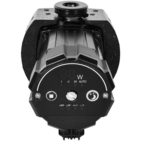 Частотный циркуляционный насос ROMMER PROFI EVO 25/40-130 с гайками и теплоизоляцией RCP-0030-2540130