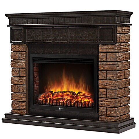 Портал Electrolux Bricks Wood 25 камень коричневый шпон темный дуб