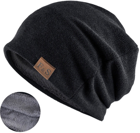Картинка шапка-бини Skully Wear YZM-760-F black - 4