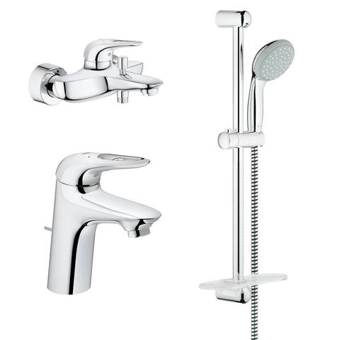 GROHE Eurostyle 124416 Комплект смесителей с душевым гарнитуром