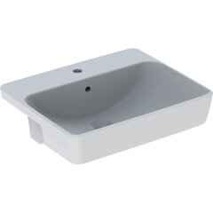 Geberit VariForm 500.681.01.1 Раковина полувстраиваемая в столешницу квадратной формы, 55х45 см, с отв. под смеситель, с отв. перелива фото