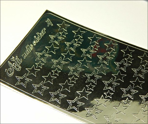 Металлизированные наклейки Arti nails Stiker цвет серебро №4 купить за 100&nbsp;руб