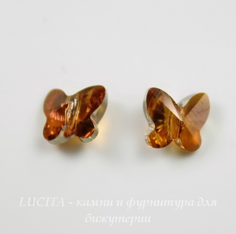 5754 Бусина в виде бабочки Сваровски Crystal Copper 8 мм ()
