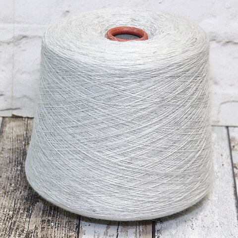Меринос с ангорой (20%) NEW MILL / ANGORA 20 1600 светло-серый меланж