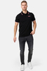 Поло Lonsdale Lion Black/Dark Red/White