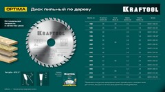 KRAFTOOL Optima, 160 х 20 мм, 24Т, пильный диск по дереву (36951-160-20)