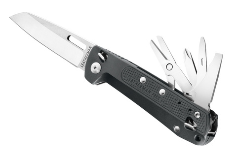 Мультитул Leatherman Free K4 115 mm, 9 функций, чёрный, кробка картонная (832666)