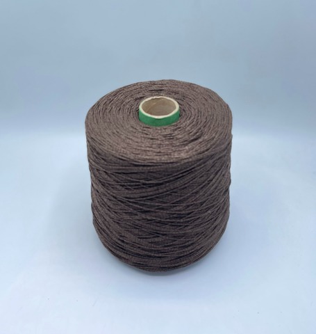 Бобинная пряжа (пр.Италия), art.Cotone, 350м/100 гр. 100%Хлопок, цвет-Коричневое мулине , арт.34812