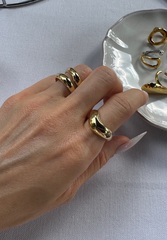 Кольцо Wave gold
