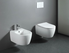 SET AQUATEK ЕВРОПА (рама + крепление + + унитаз + тонкое сиденье с механизмом soft close)