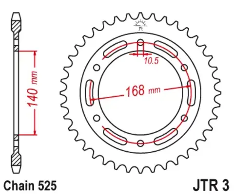 Звезда ведомая JTR3 41ZBK