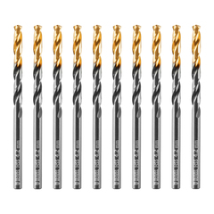 Сверло по металлу, 4,2 мм, HSS-Tin, Golden Tip, 10 шт. Denzel