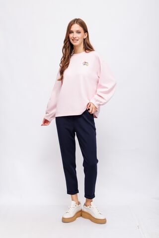 Marc Cain Sports Свитшот с цветочным узором и надписью на спине
