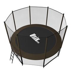 Батут UNIX line Black&Brown 12 ft (outside)