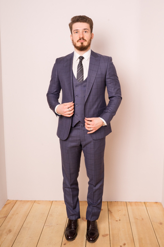 Костюм мужской - тройка Slim Fit Cesare Mariano 11/111