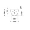 Duravit 858350000 Полупьедестал для раковины мм (для 071450) цвет белый