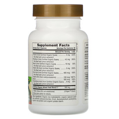 Nature's Plus, Source of Life Garden, Certified Organic B-Complex, 60 Vegan Capsules