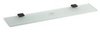 Bemeta Nero 135002240 Полка стеклянная, цвет: чёрный