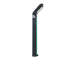 09200-F(220V),16(07) Светильник уличный Линден серый 220V w10*24 h80 Led Philips 10W (4000K) Декоративная подсветка зеленая.. ТМ Kink Light