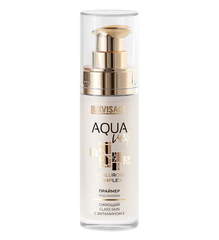 LuxVisage Праймер под макияж сияющий LUXVISAGE AQUA veil HYALURON COMPLEX glass skin с витамином Е