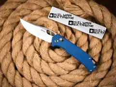 Складной нож SRM 9203-ME Satin сталь 10Cr15CoMoV рукоять Blue Micarta
