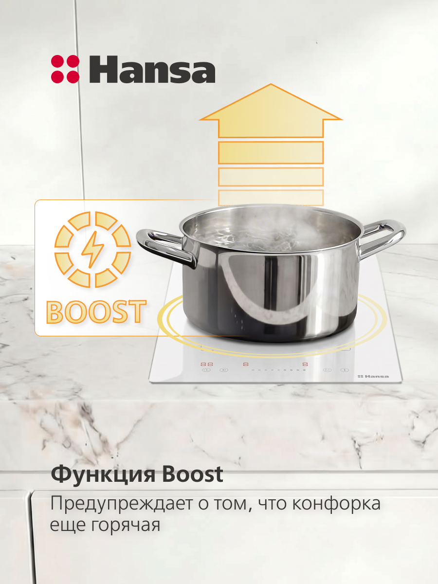 Варочная поверхность индукционная Hansa BHIW38600 — фото 3