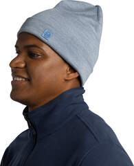 Теплая шерстяная шапка Buff Merino Heavyweight Hat Light Blue - 2