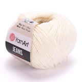 Пряжа YarnArt Jeans 03 молочный