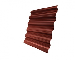 Профнастил HC35R 0,5 Satin RAL 8004 терракота DRIP