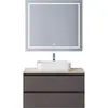 BelBagno KRAFT-800-2C-SO-GSO База под раковину подвесная с фрезерованными ручками по всей длине фасада с двумя выкатн. ящ., Темно-Серый Мат.,800x455x500