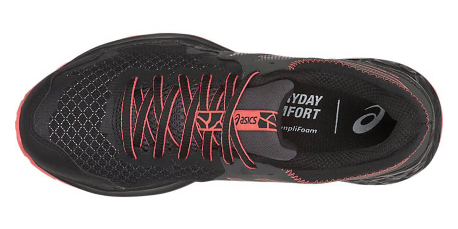 Asics Gel Sonoma 4 кроссовки для бега женские черные-коралловые - 4