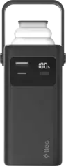 Внешний аккумулятор TTEC ReCharger Extreme LCD 20000mAh PD Powerbank 20W встр кабелями USB-C/Lightning и ручкой для переноса, черный