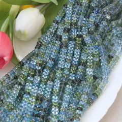 Бусины стеклянные, микс цветов, рондель, 8*5 мм, К018