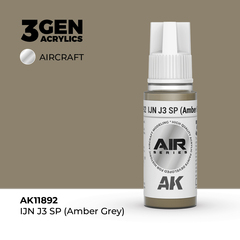 Акриловая краска AK Interactive IJN J3 SP (Amber Grey) 3GEN AIR, 18мл