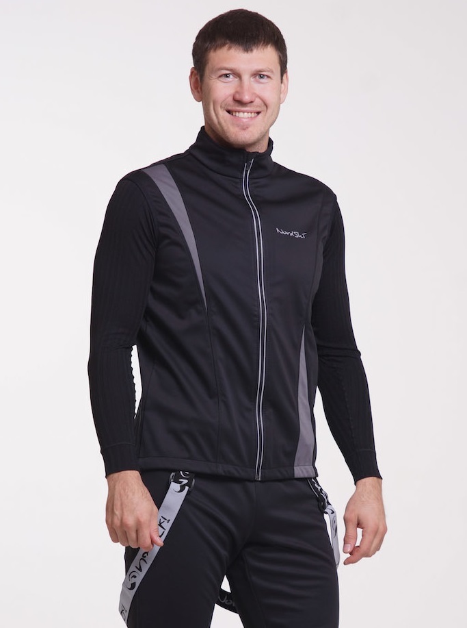 Nordski Active лыжный жилет мужской black-grey