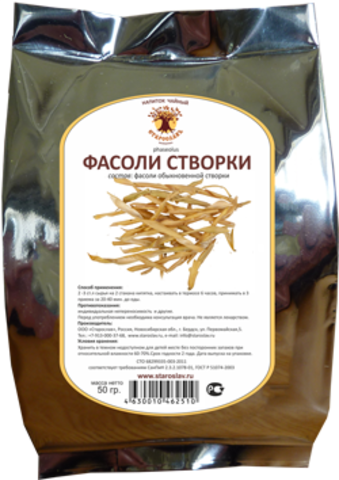 Фасоли створки (створки, 50гр.) (Старослав)