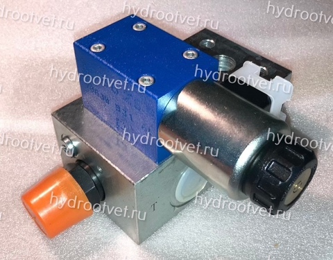 Фото DBAW15BF2-2X/315-6EG24N9K4 - Предохранительный блок насоса Ду16 с давлением настройки до 315 бар, с разгрузкой B = открыт с электроуправлением G24