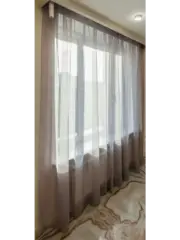 Тюль вуаль 240 х 150см 2шт
