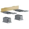 Axor Universal Softsquare 42870990 Комплект адаптеров для монтажа, цвет полированное золото