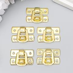 Замок для шкатулок гладкий декоративный, 5 шт, 2,9*2 см.