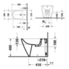 Duravit D-Neo 22951000001 Биде напольное 370x580х400 мм, с переливом, с 1 отв под смеситель, с WonderGliss, цвет: белый