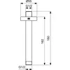 Ideal Standard Idealrain B9446XG Потолочный держатель верхнего душа 150 мм