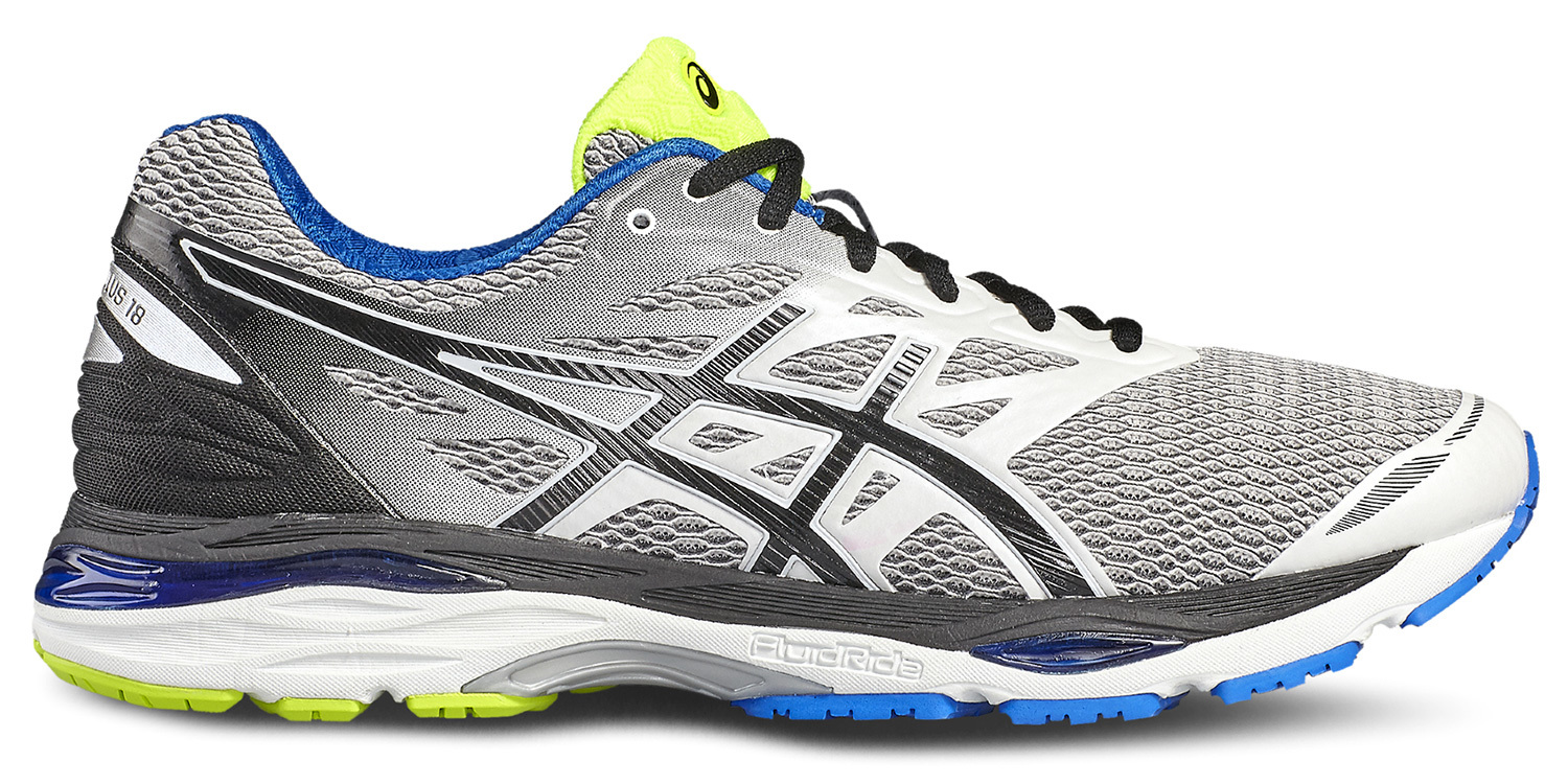 Кроссовки для бега мужские Asics Gel Cumulus 18 белые-серые