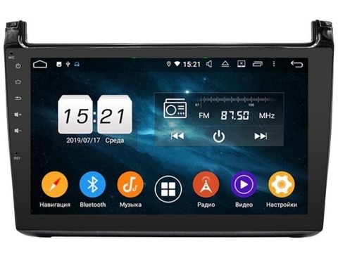Штатная магнитола Volkswagen Polo (10-19) Android 9.0 4/64GB IPS DSP модель KD-1019PX5