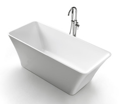 BelBagno BB60-1800-750 Отдельностоящая акриловая ванна в комплекте со сливом-переливом, цвет: белый фото