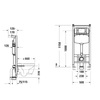 Duravit DuraSystem WD1029000000/WF1202000010 Инсталляция для подвесного унитаза, шгв 500*126-170*1150